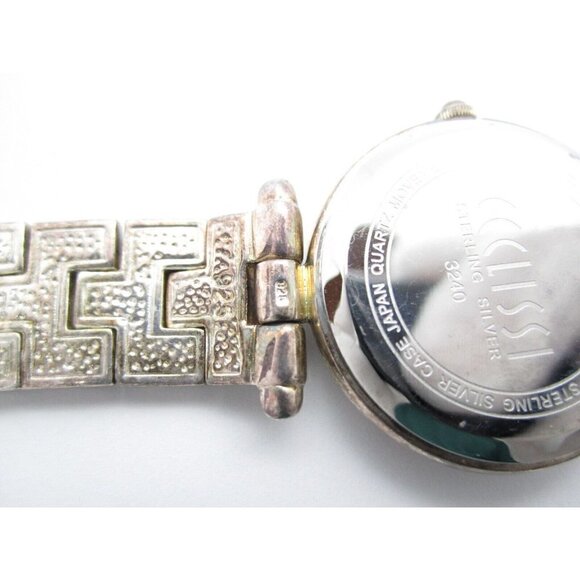 Women's Ecclissi Sterling Sliver 925 Quartz WR Analog Dial Causal Watch (E638) - Picture 4 of 11